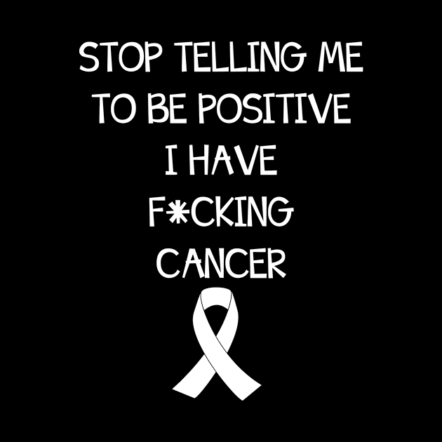 Be Positive Cancer White by hollydoesart