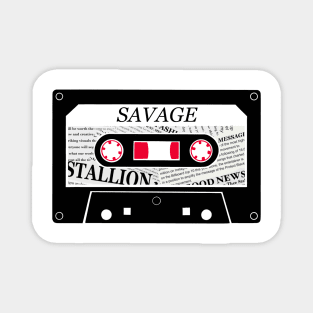 Savage Cassette Tape Magnet