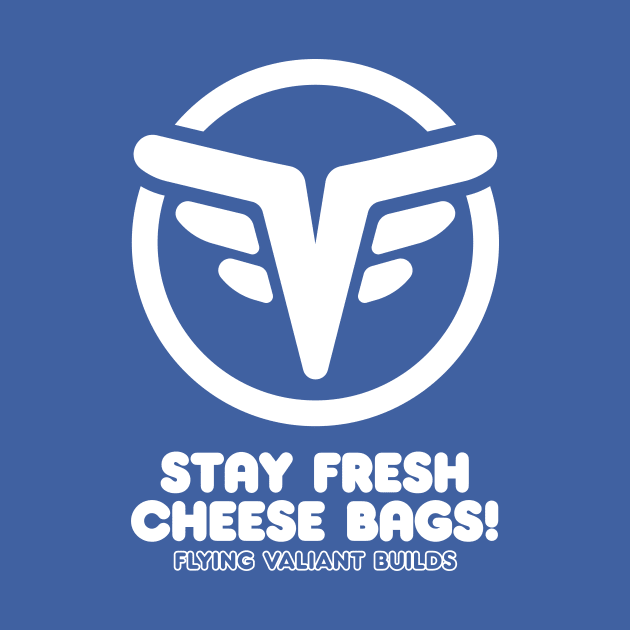 Stay Fresh 70's Style (White on Blue) by jepegdesign