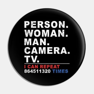 Person Woman Man Camera TV Pin