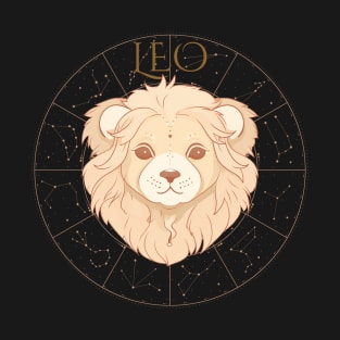Leo Zodiac Illustration T-Shirt