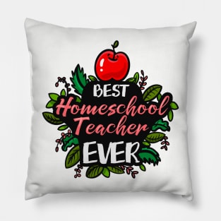 Best Homeschool Teacher Ever Pillow