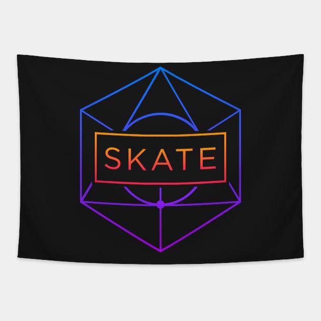 SKATE | Psychedelic Sacred Geometry Tapestry by MeatMan