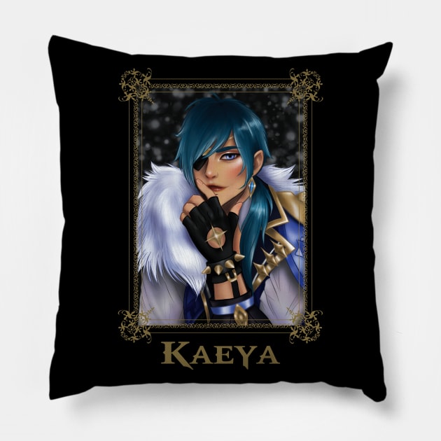 Kaeya Portrait by Elinor Keat Pillow by Elinor Keat