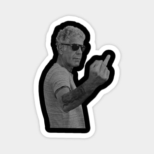 Anthony Bourdain Middle Finger Magnet