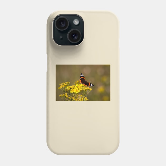 Red Admiral Phone Case by Violaman