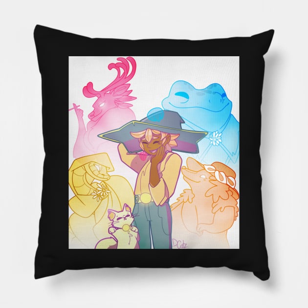 Connected Spirits Pillow by d-dueck7557