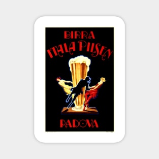 BIRRA ITALA PILSEN PADOVA Italian Beer Vintage Italy Advertising Magnet