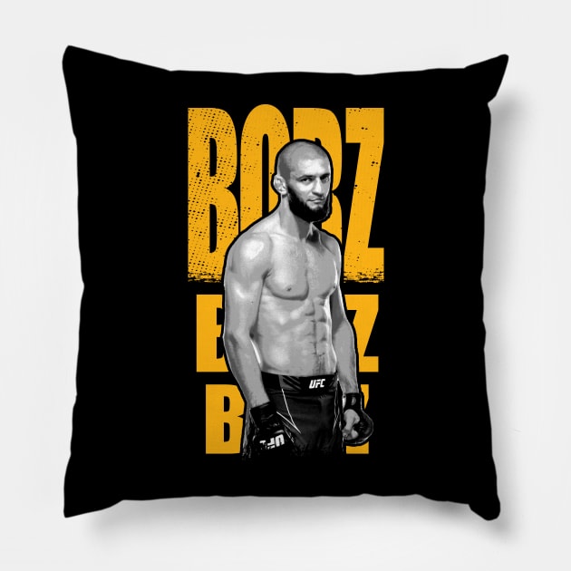 Team Khamzat "Borz" Chimaev Pillow by RichyTor