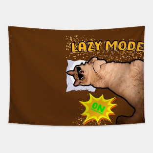 Funny Cat On Lazy Mode Tapestry