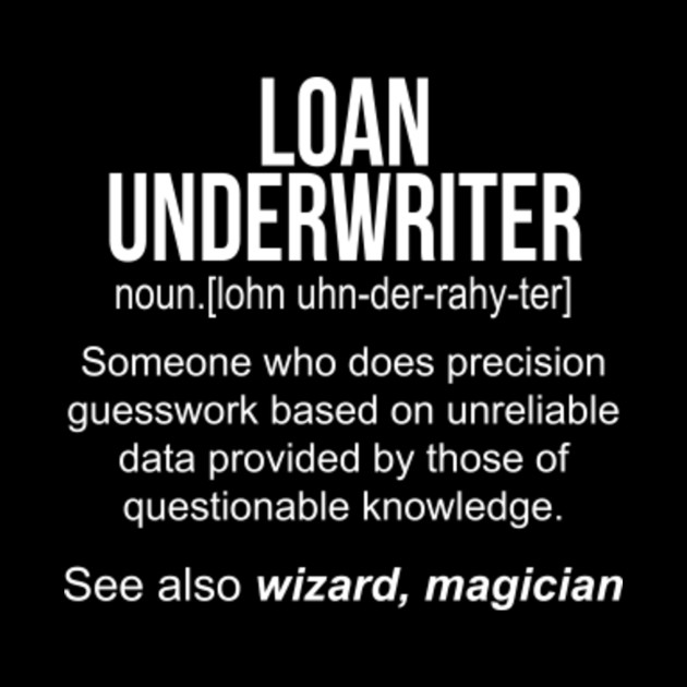 Loan Underwriter Noun Definition Funny Shirt T Shirt Funny Loan