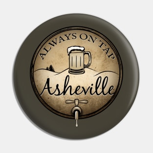 Always On Tap - Asheville Beer - Rustic B 22 Pin