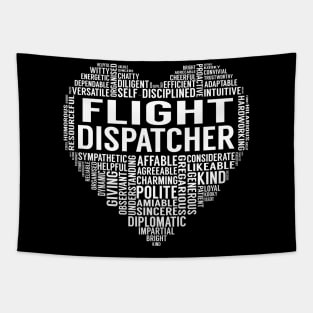 Flight Dispatcher Heart Tapestry