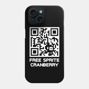 Free Sprite Cranberry QR Code Phone Case