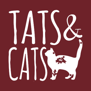 tats and cats cool design T-Shirt