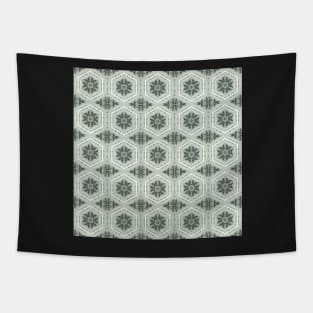 Orchid Mezzotint Intaglio Kaleidoscope pattern 1 Tapestry