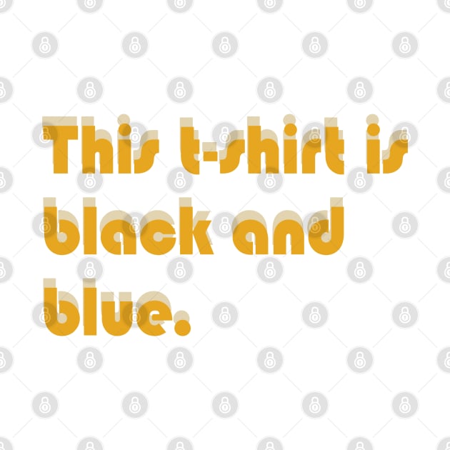 Black and blue tshirt by 9teen