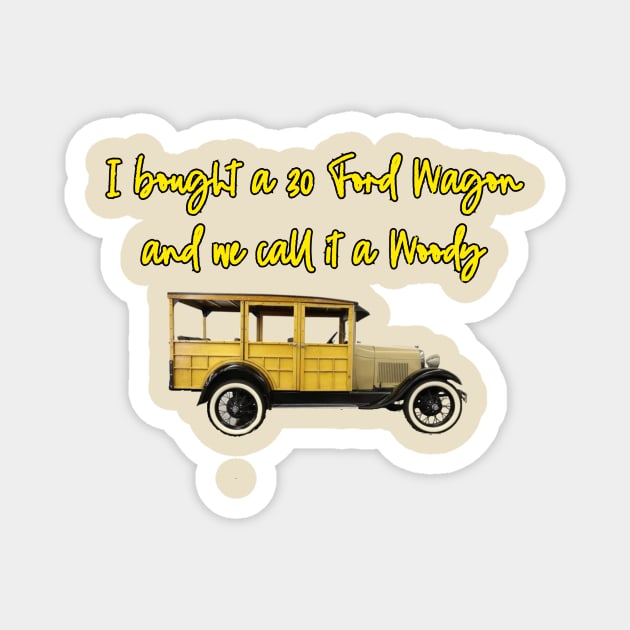 30 Ford Wagon Magnet by Kleiertees