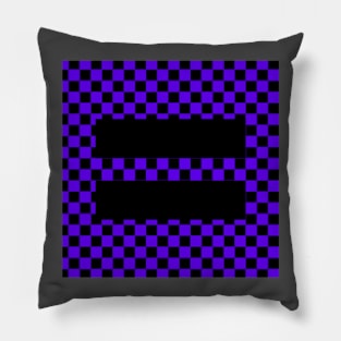 Checkerboard Equality purple Pillow