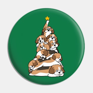 Christmas Tree Beagle Pin