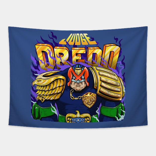 Judge Dredd Tapestry by ribandcheese