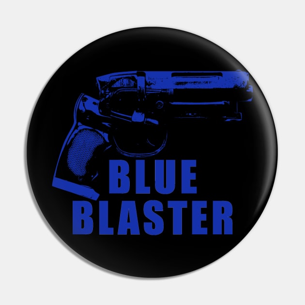 blue blaster Pin by Deadcatdesign