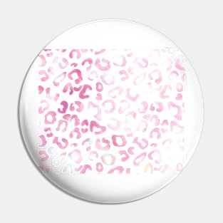 Pink rainbow leopard print Pin