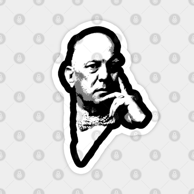 Aleister Crowley Thinker Thelema Occult Occultist Magick OTO Magnet by Witchy Ways