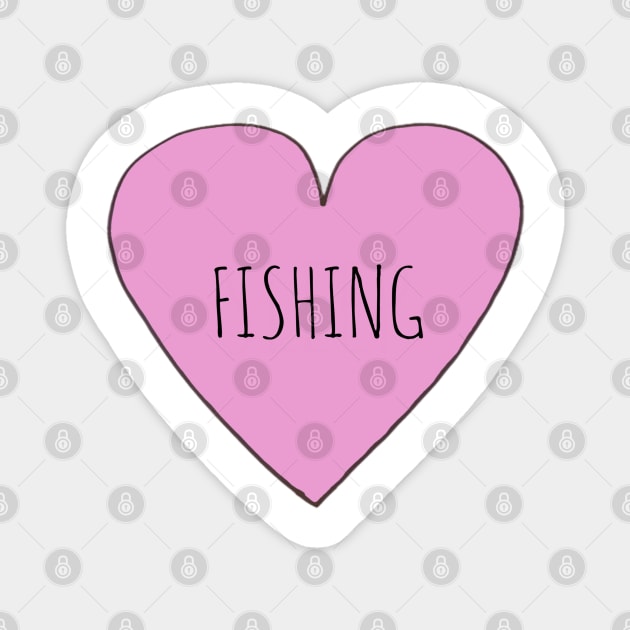 Love Fishing Magnet by wanungara