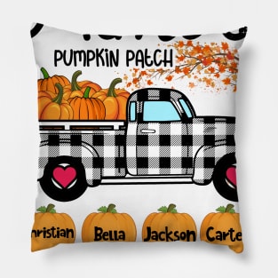 Mimi's Pumpkin Patch Truck Art, Happy Halloween Shirt, Fall Shirt, Grandma Birthday Gift, Personalized Pillow