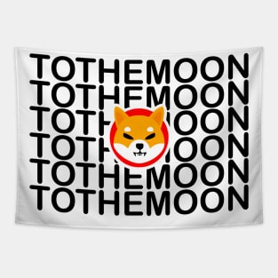 Shiba Inu Coin To The Moon Tapestry