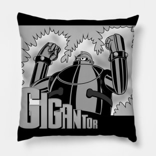 Gigantor Classic 2 (B&W) Pillow