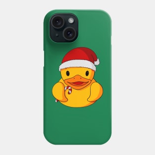 Candy Cane Rubber Duck Phone Case