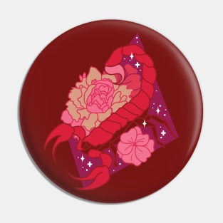 Scorpio Scorpion (Red) Pin