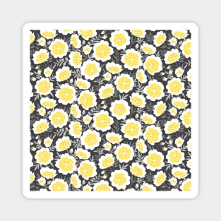 Limnanthes flower pattern Magnet