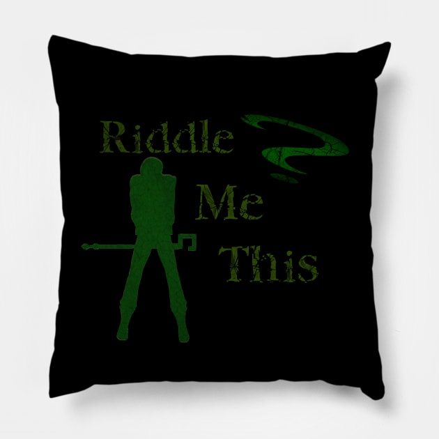 Riddle me this Pillow by Thisepisodeisabout