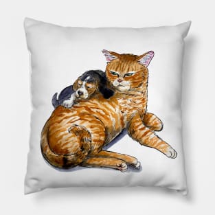 Kitty and Buddy Pillow