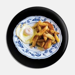 Egg And Chips Pin