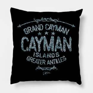 Grand Cayman, Cayman Islands, Rough Text Pillow