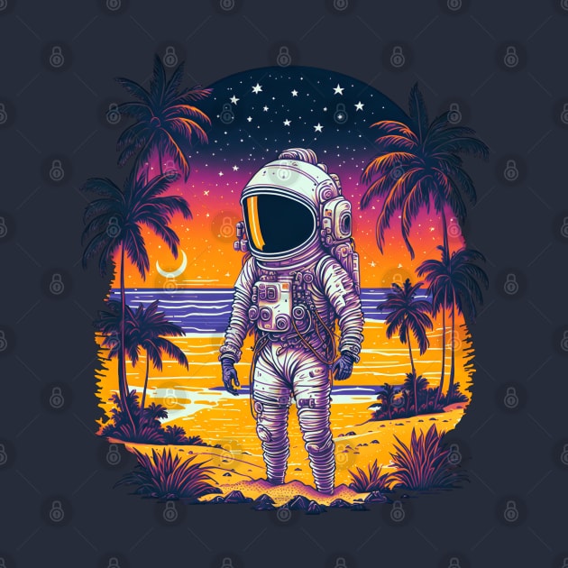 Astronaut on a Beach by AnAzArt