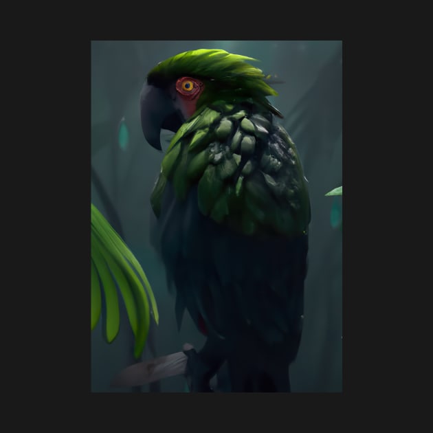 Green Jungle Bird by maxcode