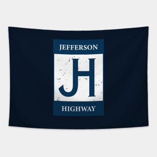 Historic Jefferson Highway Sign Tapestry