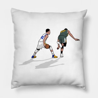 curry crossover on gobert Pillow