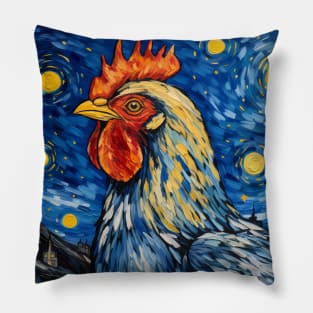 Van Gogh's Chicken Pillow