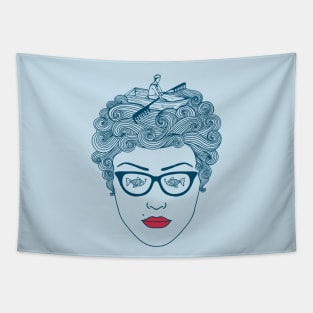 Lady Ocean Tapestry