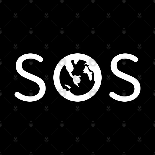 SOS Earth White by TheMoodyDecor