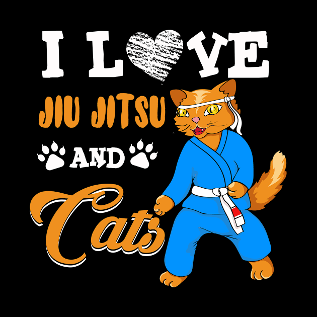 Jiu-Jitsu Fighter BJJ MMA Martial Arts Cat Kitty Kitten Love by paynegabriel