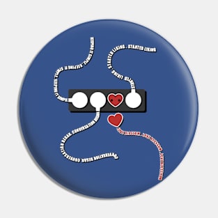 Plug into my heart Pin