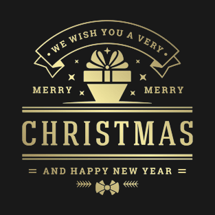 A Golden Merry Christmas T-Shirt