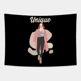 Unique Girl, Fashion Designer Tapestry